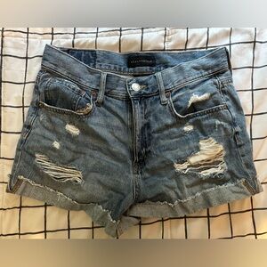 Aeropostale Distressed Blue Jean Shorts